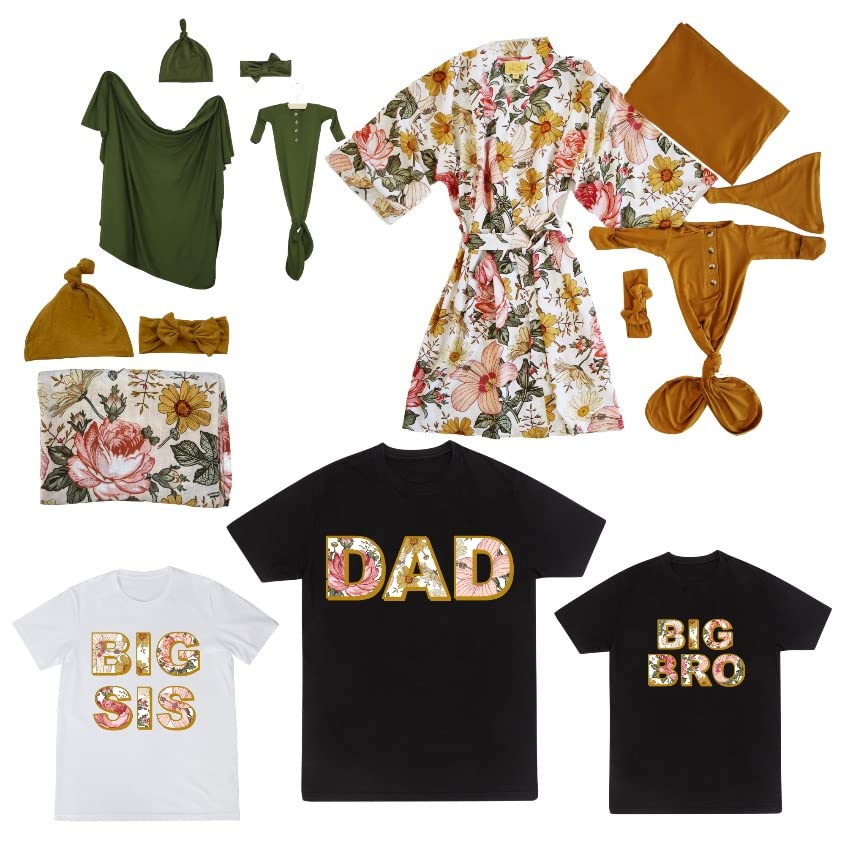 DOB Baby Add on Item: Newborn Neutral Stone Color Baby Knotted Gown - Stone Color Baby Sack fWith Mitten for Baby Boy or Girl