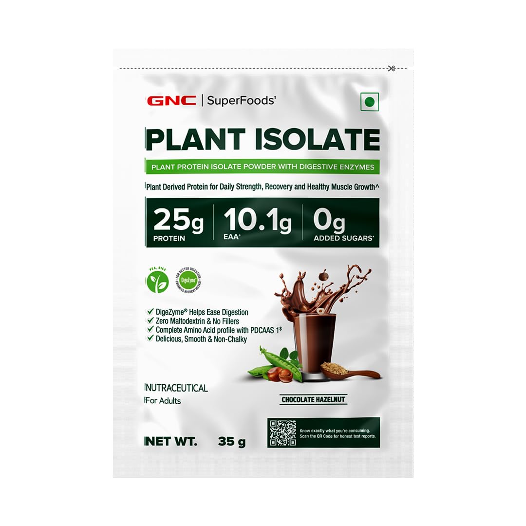 GNC Plant Protein Isolate Powder | 25g Protein Complete Amino Acid Profile with PDCAAS 1 Score | DigeZyme® For Faster Absorption | No Added Sugar | Delicious & Non-Chalky | Mango (1lbs) — Amazon image 18