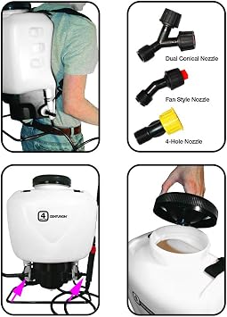 Centurion 269 Multi-Hand Backpack Garden Sprayer, 4-Gallon