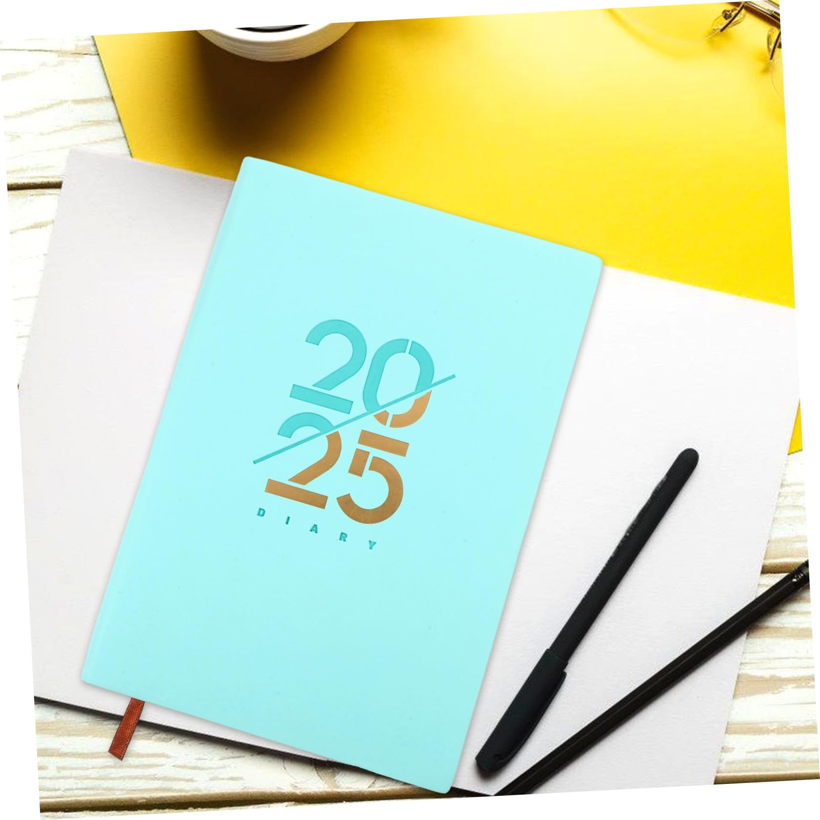 Angoily 4 Stück Daily Planner English Tageskalender Notizbuch für Präzise Tagesplanung Glattes Schreiben Einzigartiges Design Handlich für Büro und Zuhause Perfektes Planungstool