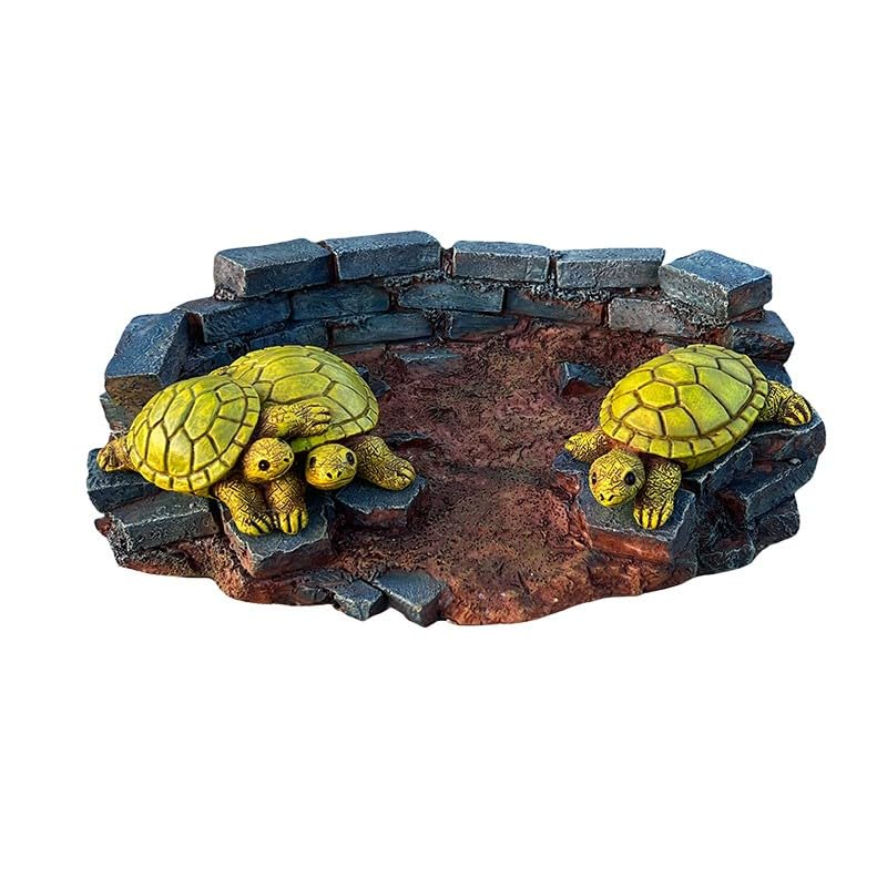 Tortue de jardin en résine idéale pour piscine et parc paysager
