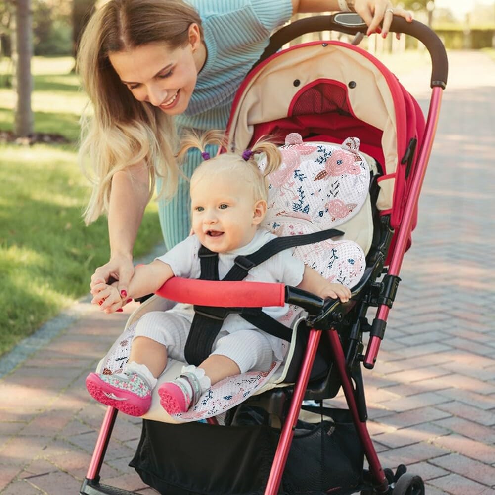 Sitzeinlage Kinderwagen Sommer,Baby Sitzauflage Buggy, 3D Air Mesh Universal Sitzauflage Kinderwagen & Buggys, Kinderwagen Einlage, Atmungsaktive Sitzauflage Kindersitz Für Buggy,Kindersitz,Babyschale