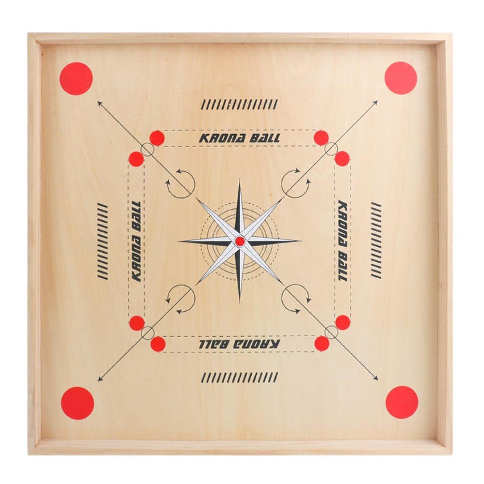 Jeu de Carrom, Plateau de 45,7 X 45,7 Cm, Jeu de Table En Bois pour Tous Les âges.