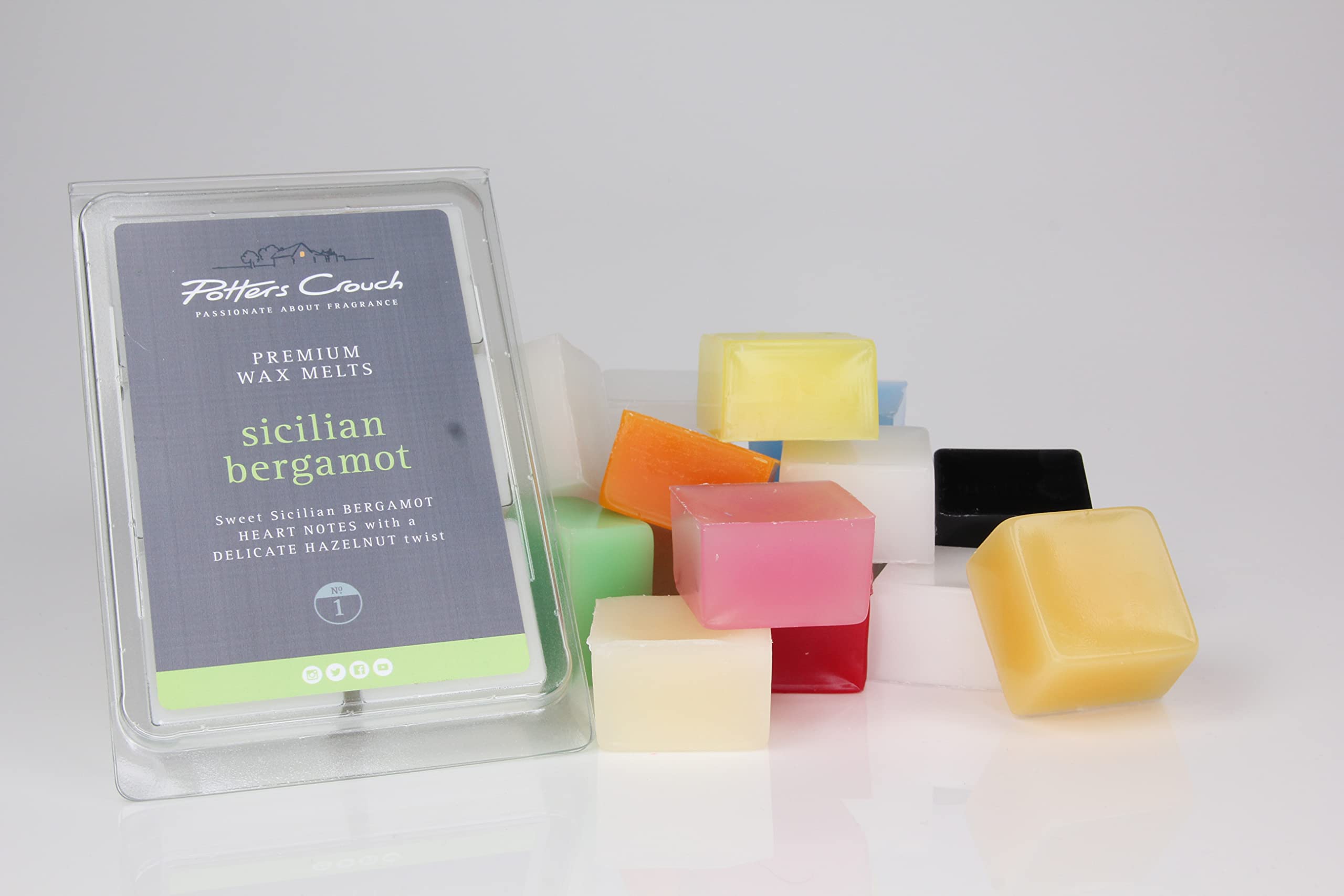 Potters Crouch Vegan Premium Scented Wax Melts Tray - Sicilian Bergamot No.1