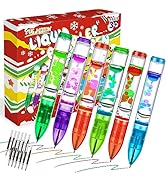 YUE MOTION Liquid Motion Bubble Sensory Autism Toys for Kids - Colorful Liquid Ballpoint Pen for ...