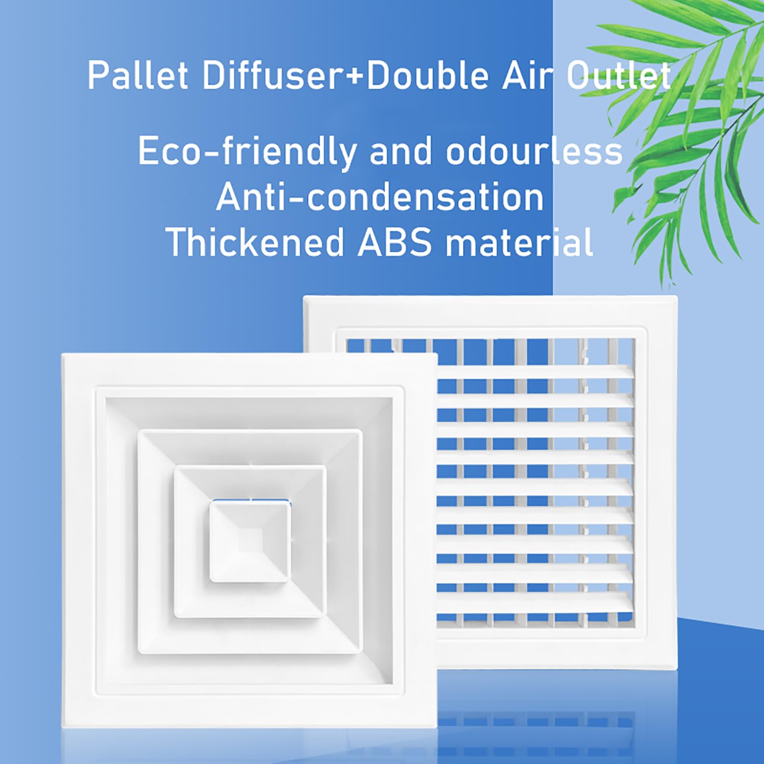Fornitura A 3 Coni 10"x10" Con Rivestimento Preformato 8", Griglia di Alimentazione In Plastica ABS, Diffusore A Soffitto Per Presa d'aria, Ideale Per Riscaldamento, Raffreddamento E Ventilazione