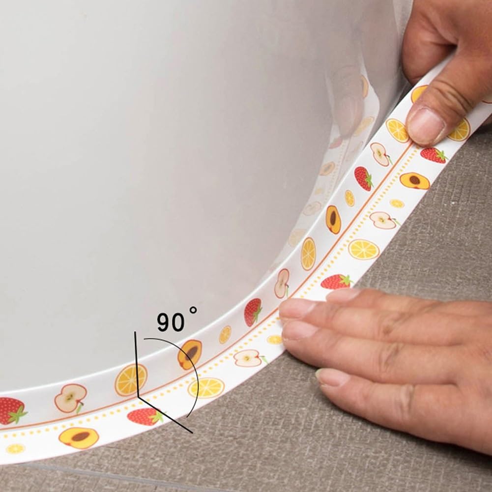 New Magic Peel & Stick Selfadhe Sive Caulk Tape Strip,PVC Bath Sealant Strip Caulk Tape Waterproof Self Adhesive,Shower Seal Strip for Kitchen, Bathroom,Wall Corner with Sealing Tool (White)