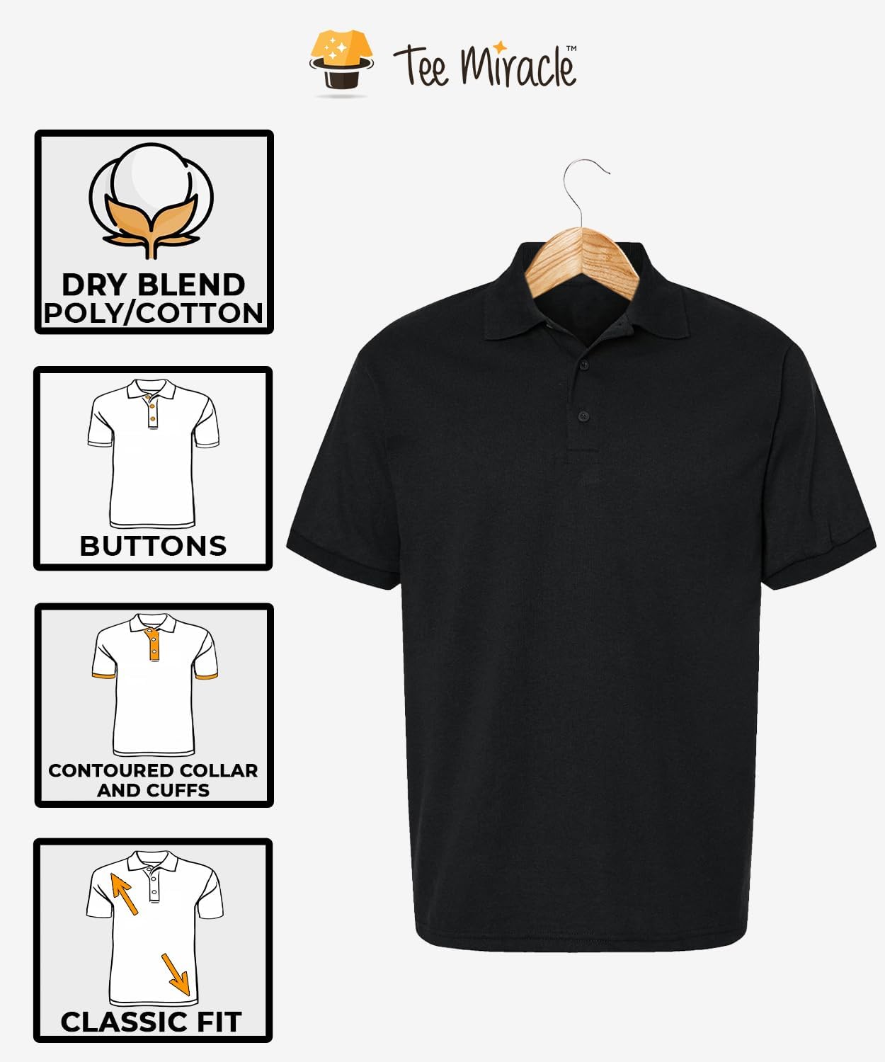 Men's Jersey Polo Shirt Multipack, G880 Unisex DryBlend Short Sleeve Plain Polo Bulk - Custom Color Set - Golf Shirts for Men