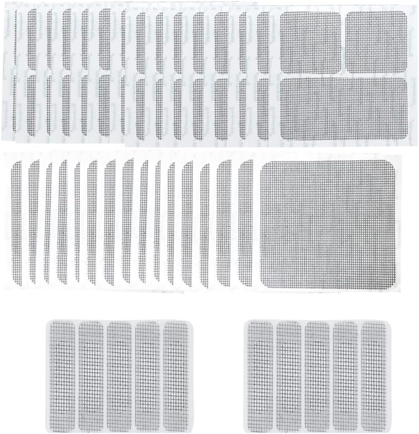 Window Screen Door Repair Kit Self Adhesive Screen Patches 40pcs Screen