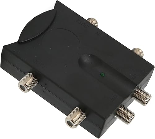Miniatura 8 de Amplificador de antena de TV, bidireccional 2 en 4 salidas sin pérdida + amplificador de TV de alta ganancia de 7.5 dB con ecualizador