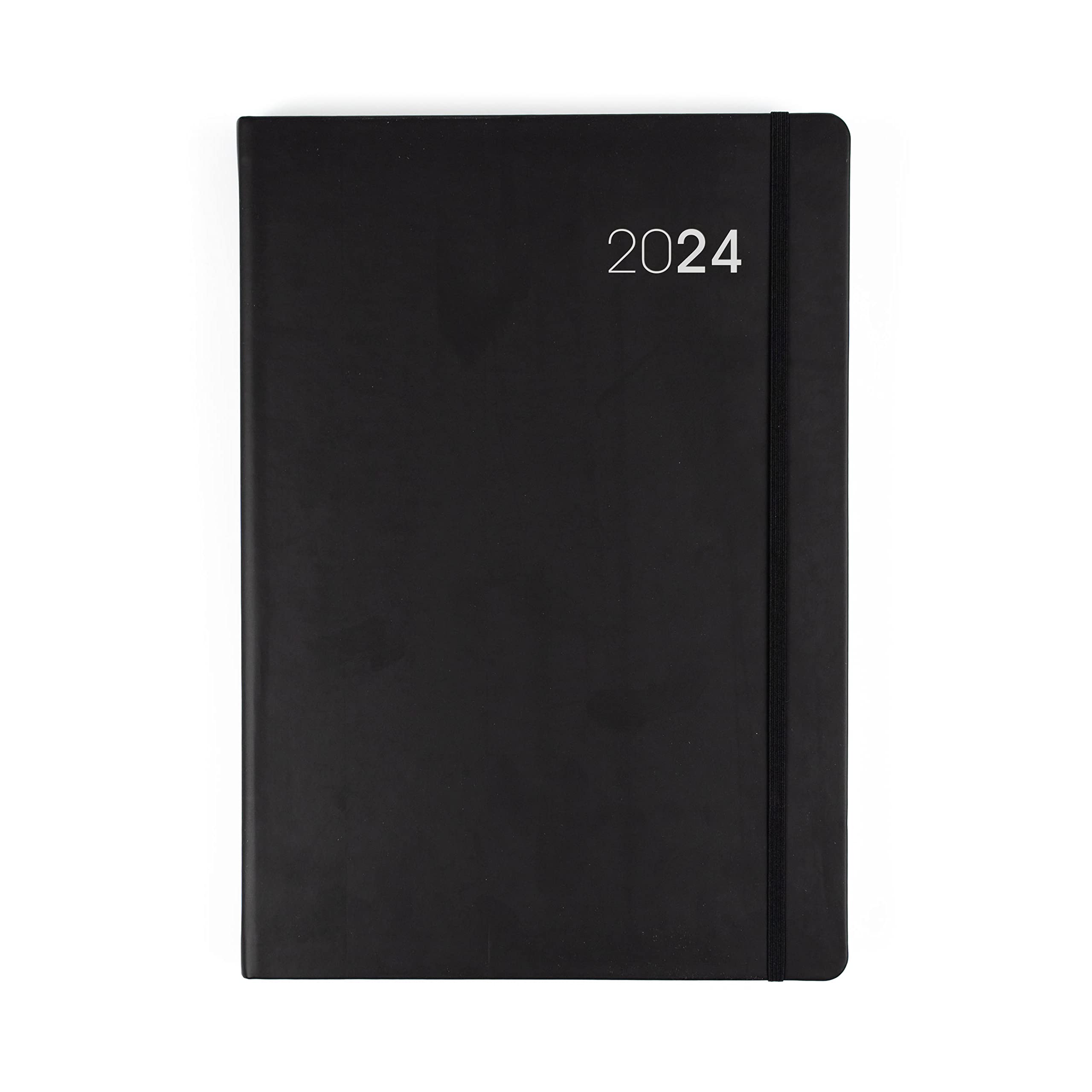 Amazon.com : Collins Legacy Weekly Planner 2024 - Daily Planner 2024 Diary  - Soft Touch Flexible Cover Weekly Calendar 2024 - A4 Size Size Agenda 2024  (Black) : Office Products