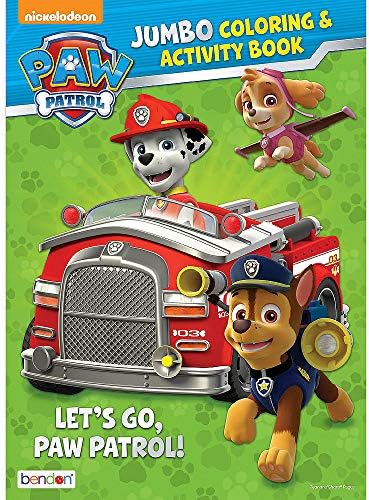 Amazon.com: Bendon Publishing Paw Patrol Let's Go Jumbo Color and Activity Book - 64 Pages ...