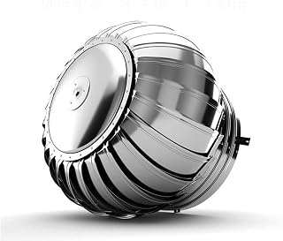 Stainless Steel Spinner,Chimney Spinner Pot Cap,Stainless Steel Spinning Ventilation Chimney Cowl Steel，Rotating Cap, Top, Hat, for Factory, Farm,Rain and Snow Cover (Size : 110mm/4.33in)