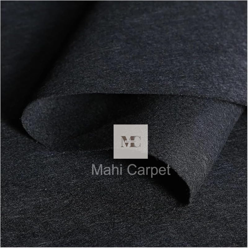 Image of 10x10 Feet Soft Nylon Washable Floor Mats for Home Decor, Hall, Functions, Gallery Runner Red Carpet for Entrance & Programmes Dark Grey Colour