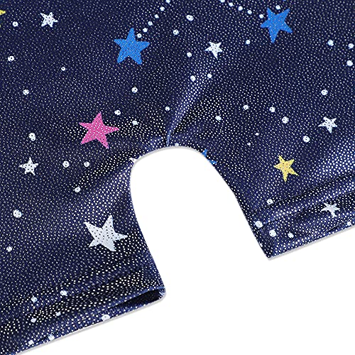 Image of HOZIY Gymnastics Leotards for Girls with Shorts Toddlers Biketards Rainbow Unicorn Dinosaur Mermaid Leopard Flower Galaxy