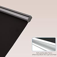 Vista 3 de MYshade Free-Stop - Persianas enrollables sin cordones para oscurecer la habitación, persianas y persianas del mismo color en ambos lados, de tela