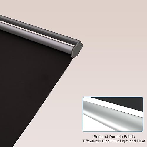 Miniatura 3 de MYshade Persianas enrollables opacas para ventanas, sin cordones, con aislamiento térmico, protección UV, fácil de instalar, para el hogar y la