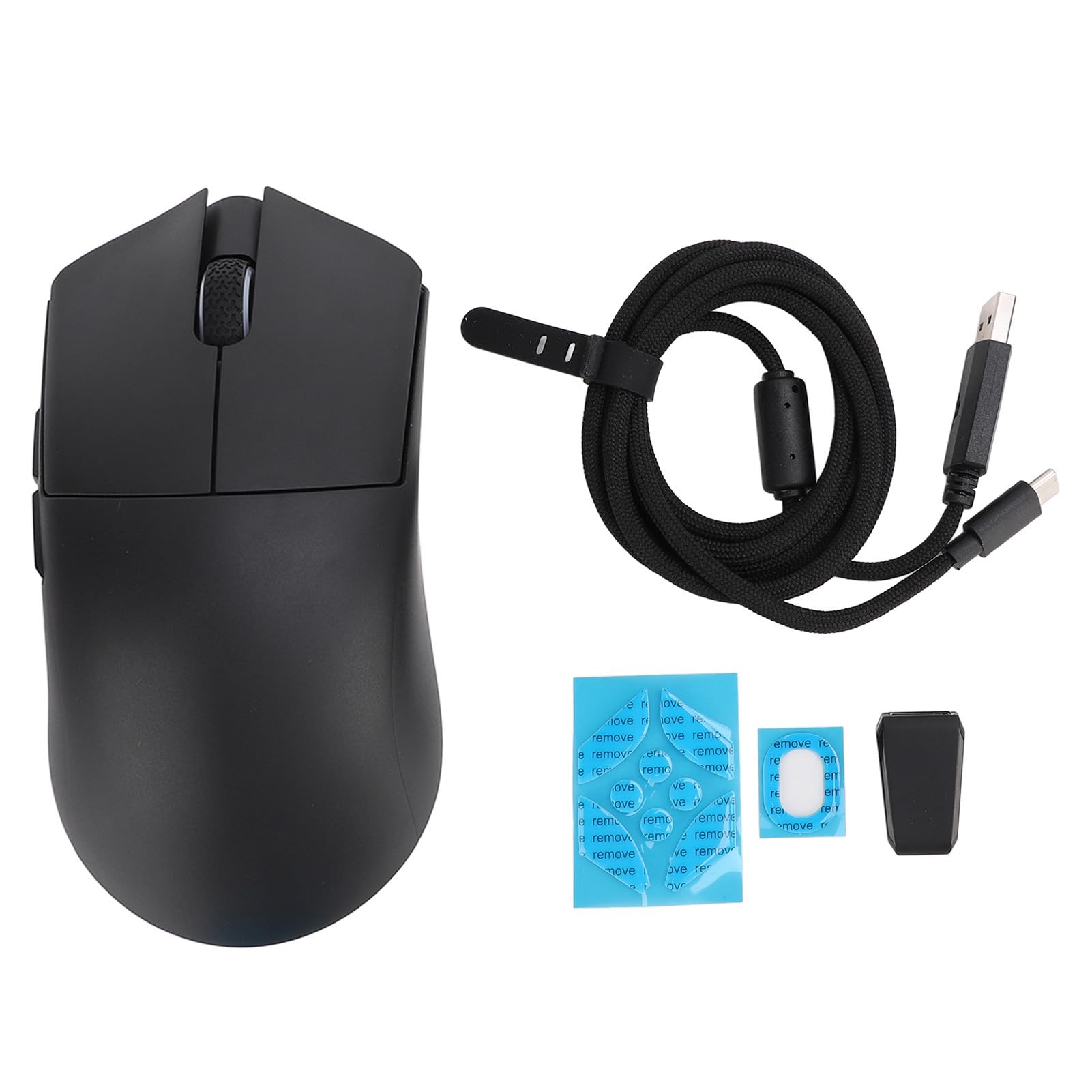 Vikye Mouse da Gioco Wireless 26000 DPI Tri Mode 2.4G USB C Sensore Ottico Mouse da Gioco Leggero per PC Portatile