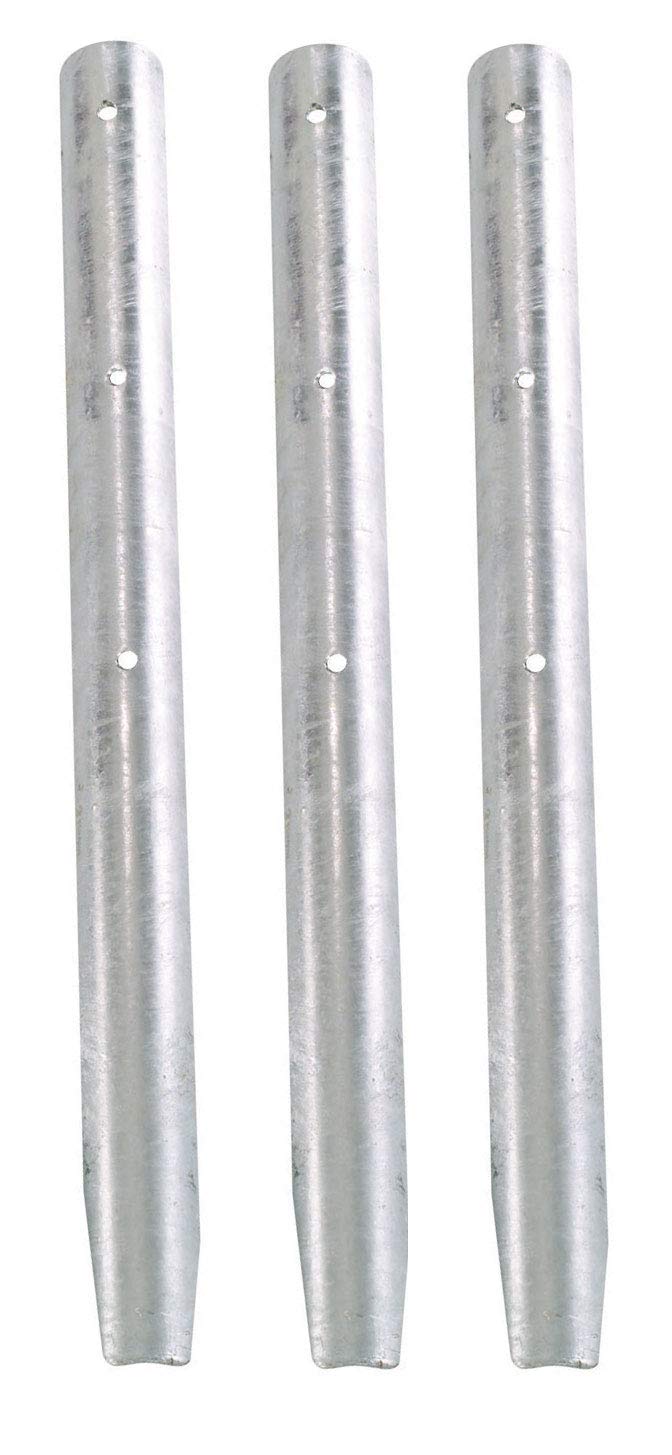 RUDDINGS WOOD Pack of 3 x Galvanised Metal Log Roll Stakes Border Edging Fixing Pins