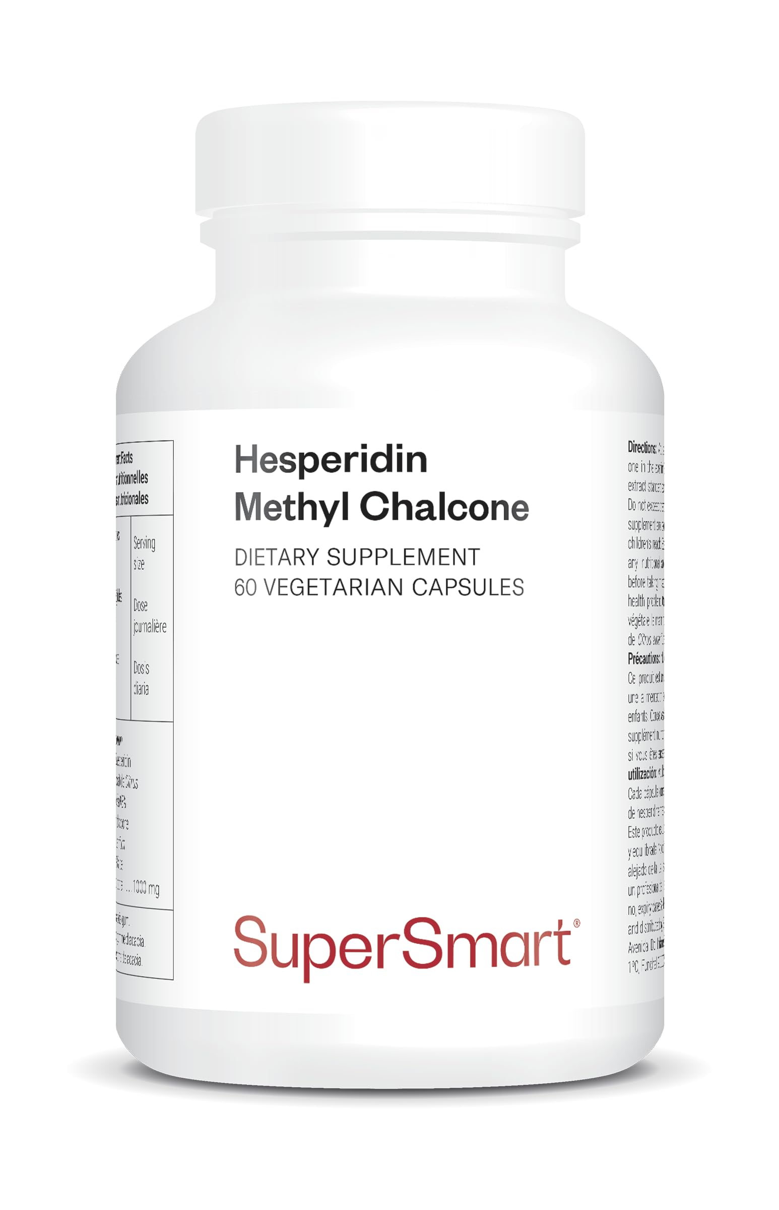 Hespéridine Méthyl Chalcone - Aiuta a ottimizzare la circolazione sanguigna - Salute cardiovascolare - Antiossidante - Estratto di Citrus Aurentium standardizzato al 98% - Vegano - Supersmart