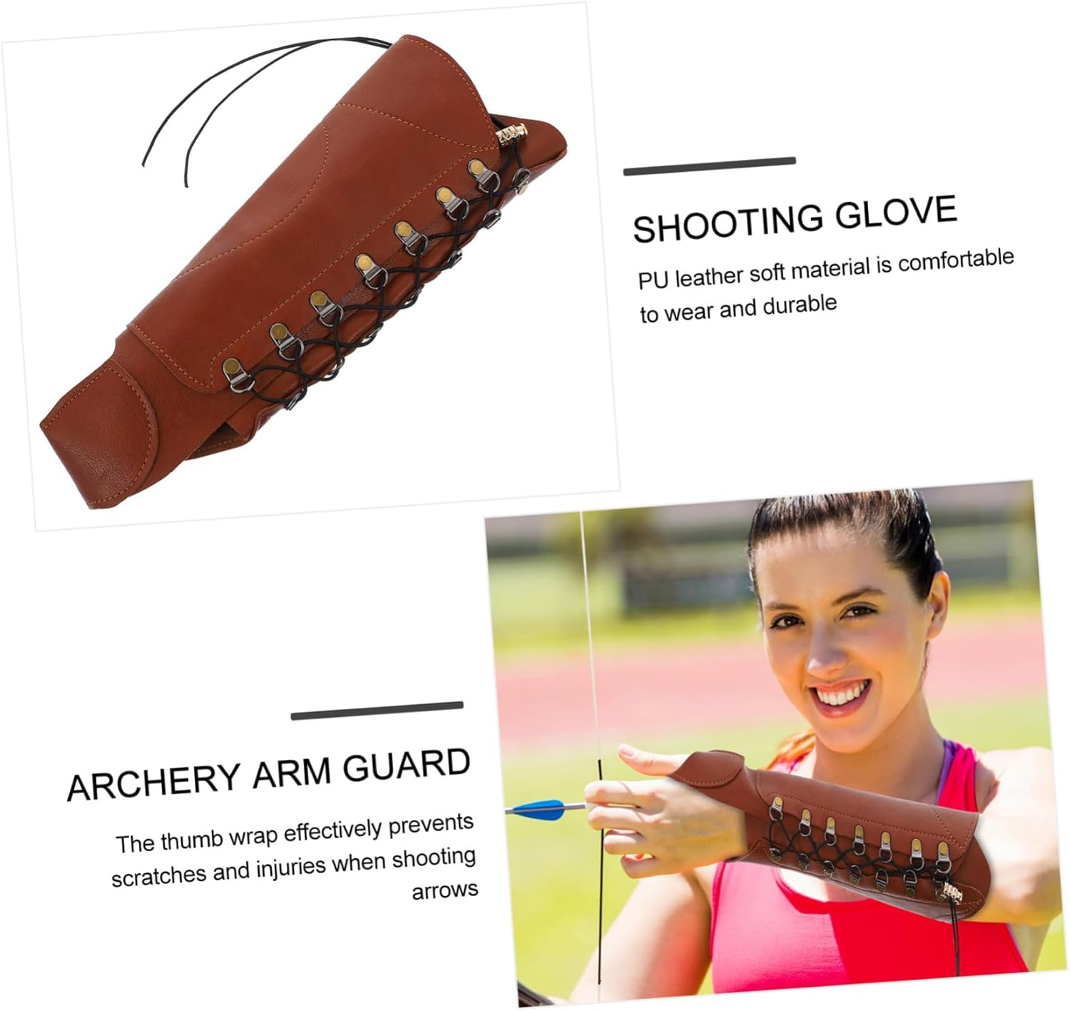 Sosoport Arm Guard Mittens The Mitten Arm Protector Archery Accessory Forearm Wrist Protector Archery Hand