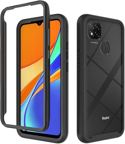 Miniatura 7 de QiongNi Funda para Xiaomi Redmi 9C, funda protectora anticaídas y absorción de golpes para Xiaomi Redmi 9C M2006C3MGRedmi 9C NFC M2006C3MNG Case Blue