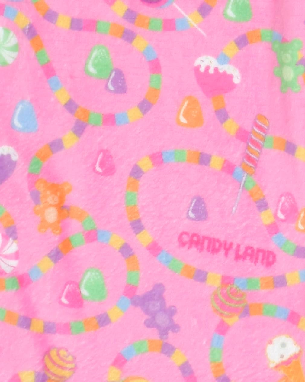 iscream Candy Land Print Big Girls Silky Soft Plush Fleece Pants Collection - Image 4