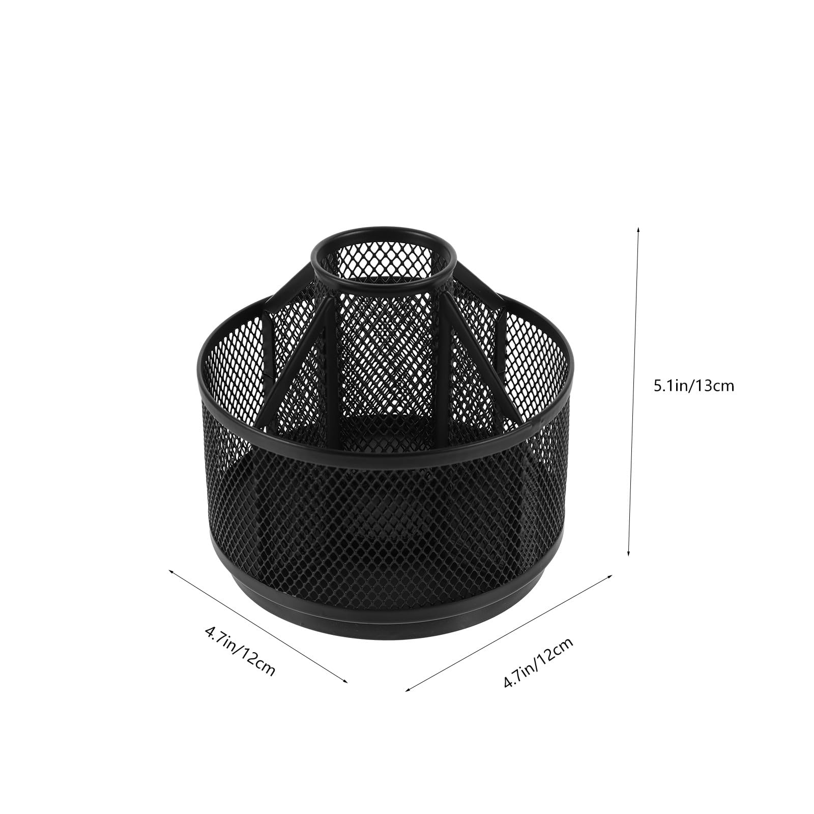 Portapenne Rotante in Metallo 360° Girevole Organizer Multifunzionale Grande per Scrivania Ufficio Ambienti Professionali