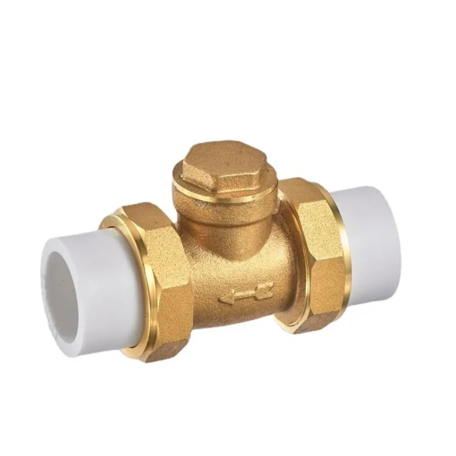 Válvula de retención oscilante de latón con rosca hembra BSP, juntas móviles dobles, antirretorno unidireccional for agua leisurely(40mm)