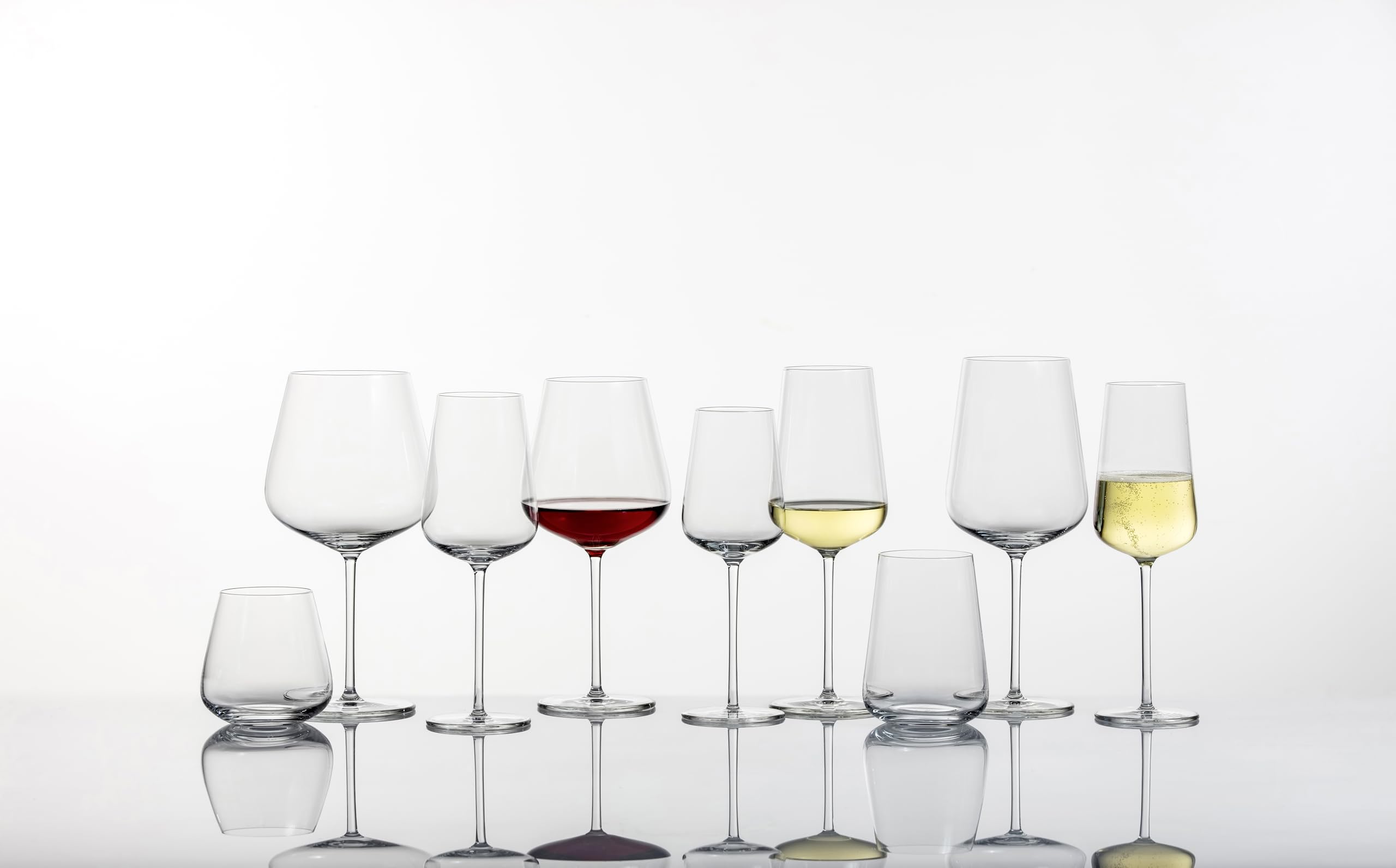 Zwiesel Glas Vervino Kristallglas, 473 ml, Weinglas ohne Stiel, transparent, 4 Stück