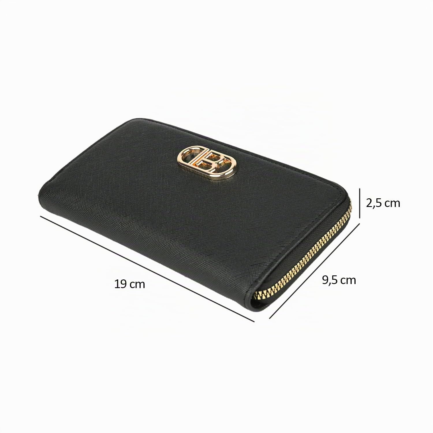 Laura Biagiotti Cofanetto Regalo Donna, Portafoglio Donna in PU e Ombrello Super Mini Pieghevole Tascabile, Elegante Set