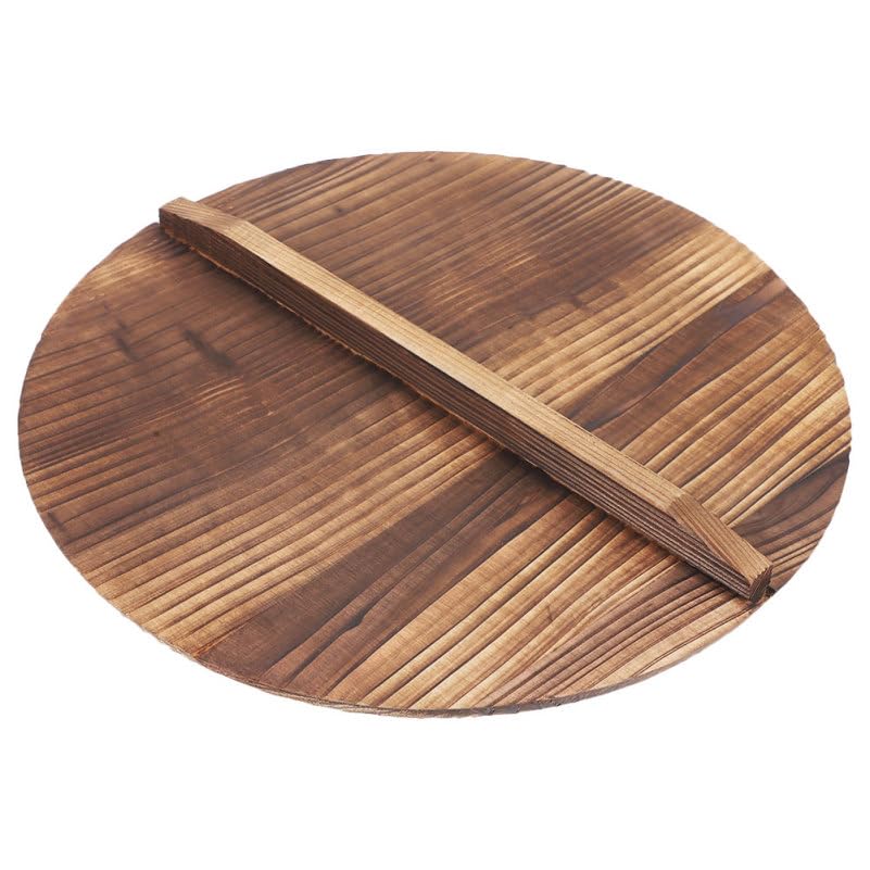 Couvercle rond en bois de 22,9 cm, accessoire traditionnel pour poêle
