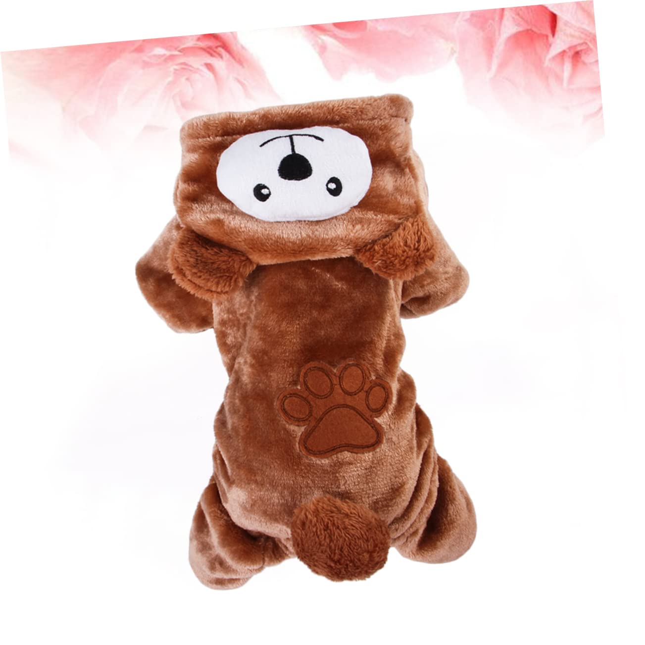 BESPORTBLE 3 Pezzi Impermeabile per Cani alla Moda Caldo Cappotto per Cani Adorabile Gilet in Pile di Corallo A Forma di Orso per Animali Domestici per Eventi Speciali