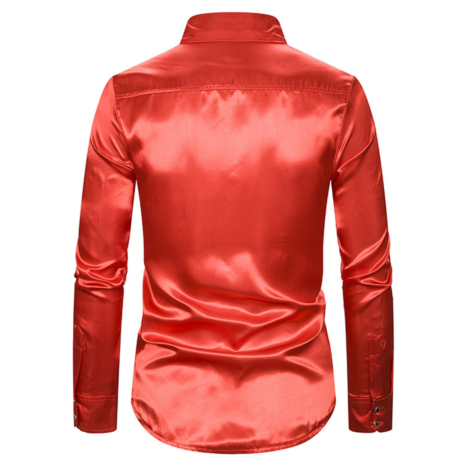 Generisch Camisa tradicional para hombre, traje de carnaval alemán para hombres, camisa de baile brillante con estampado en caliente, camisas de negocios, para hombre, sin planchado
