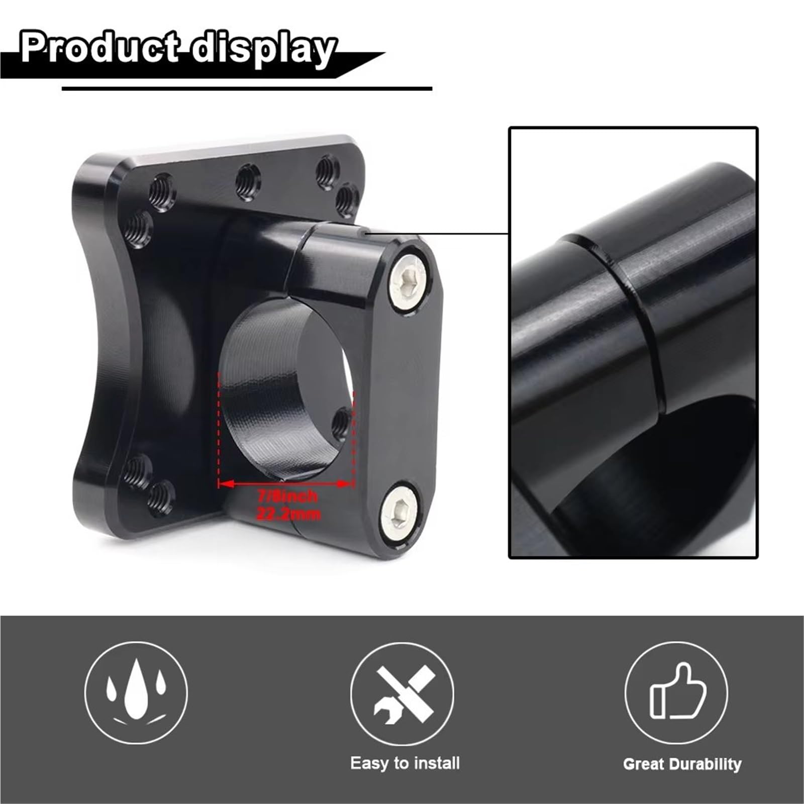 Soporte Móvil Bicicleta para Royal para Enfield para Meteor 350 para Hunter 350 para Himalayan 450 7/8 ''22,2mm Soporte De Montaje De Navegación GPS Soporte De Navegación GPS para Motocicleta