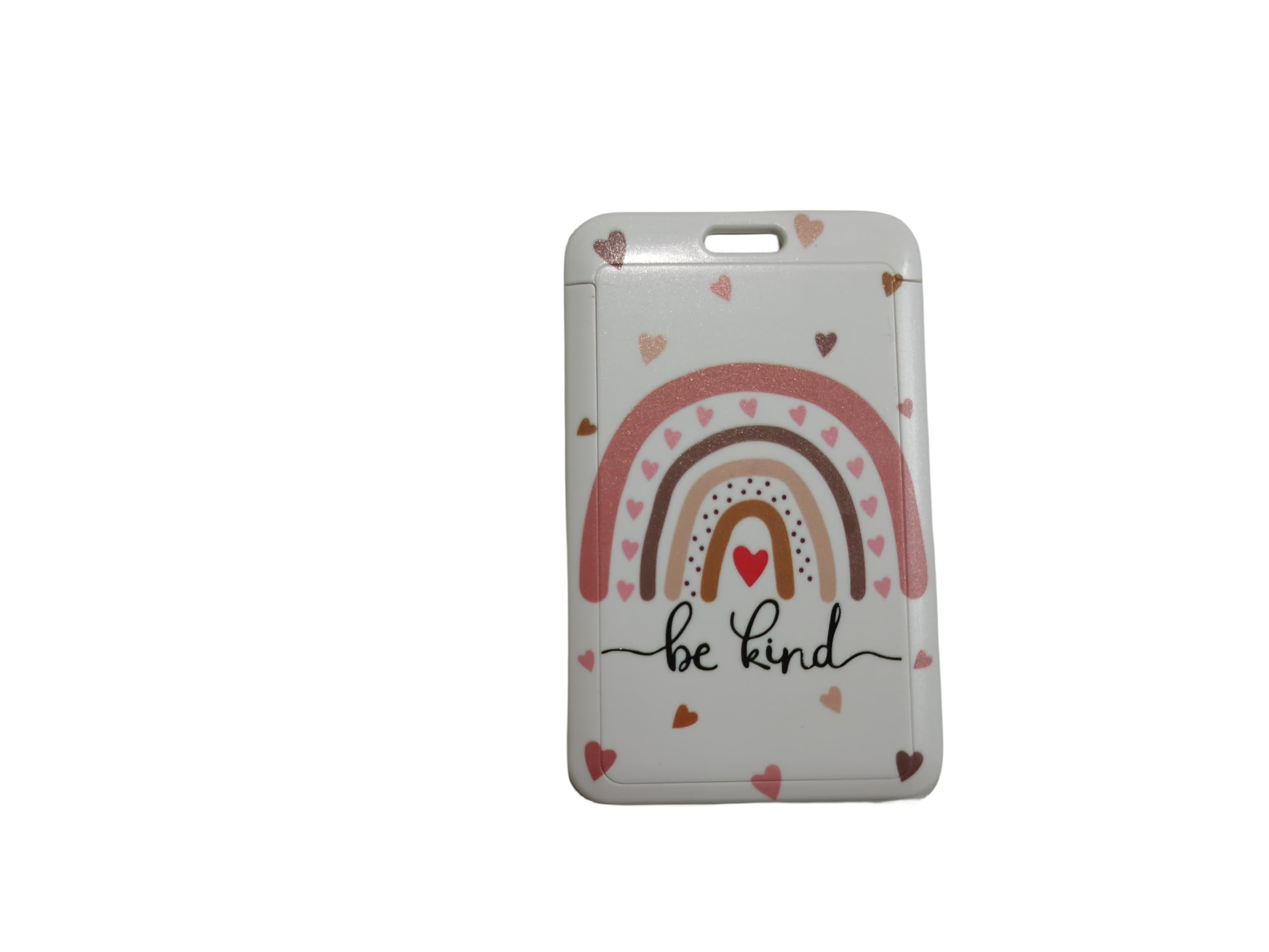 Cute ID Badge Holder With Lanyard - Pink Bow Pencil Books Print For Girls, Women, Teachers & Students