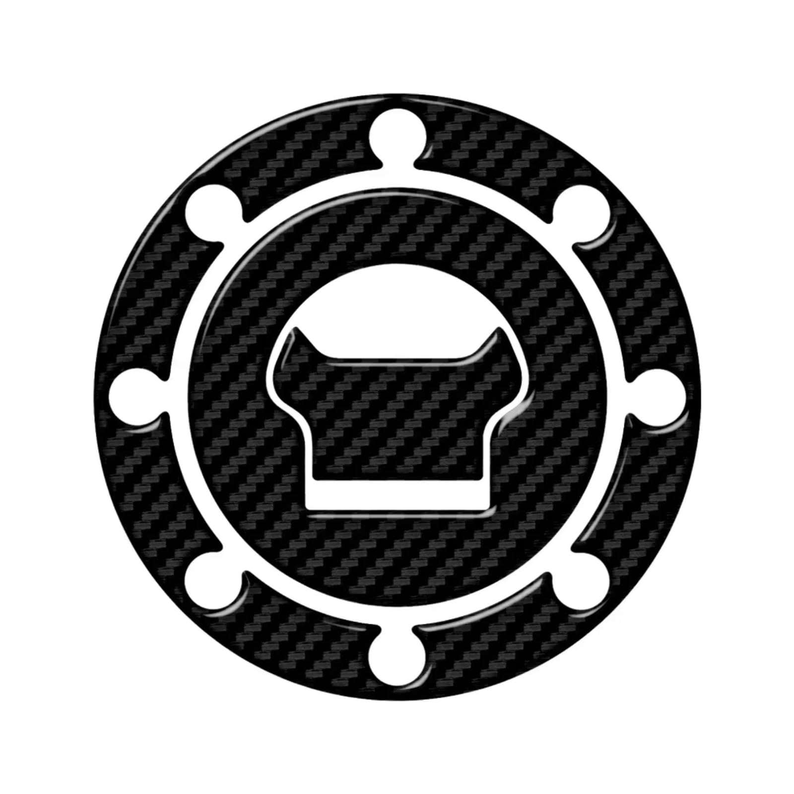 Motorbike Tank Sticker Compatible with Suzuki for TL1000S for TL1000R for GS500 for RGV 250 Motorcycle Frosted Fuel Cap Cover Grip Traction(Carbon-Look)