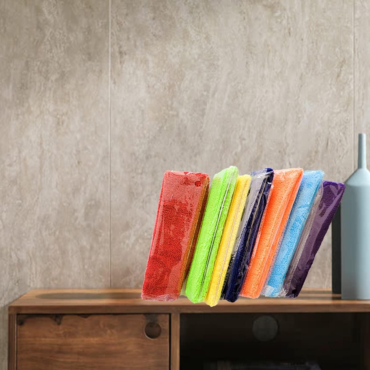 Cotton Sports Headbands - 7 Colorful Sweatbands for Men & Women, Non-Slip Headbands for Running, Fitness & Gym - Image 4