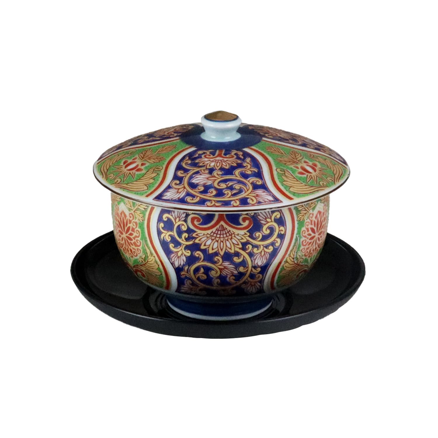 ???? Yuki Romance Imari Style Gorgeous [Arita Ware/Made in Japan] PC Tea Holder Included