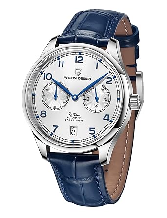 Pagani Design Men's Watch Automatic Mechanical Watch Leather Stainless Steel case Power Reserve Men's Watch