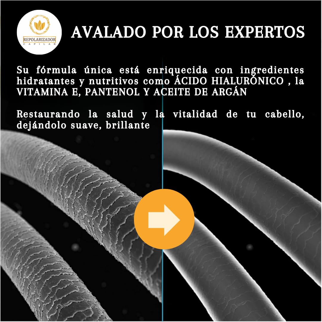 Repolarizador Capilar Antiencrespamiento para Cabello Dañado Seco Quebradizo con Ingredientes Hidratantes Nutritivos + Gorro Térmico 400 ml