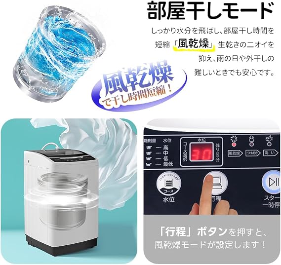 Fully Automatic Washing Machine, 17.6 lbs 8 kg, With Detergent Insert, Washing Machine, Vertical Washing Machine, Washing, Dehydration, Living Alone, Suzuki, Child Lock, Reservation Function