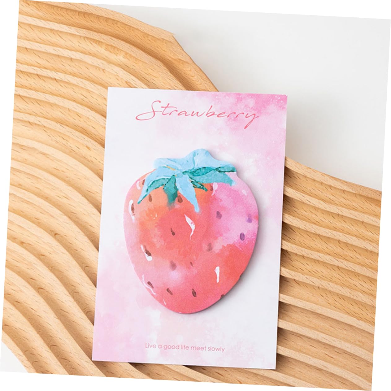 OSALADI 5 Pezzi 8 Note adesive a forma di frutta pastiglie divertente colorato adesivi per libri blocchi note autoadesivi Adesivi della nota scolastica Pad di memo compatti Carta