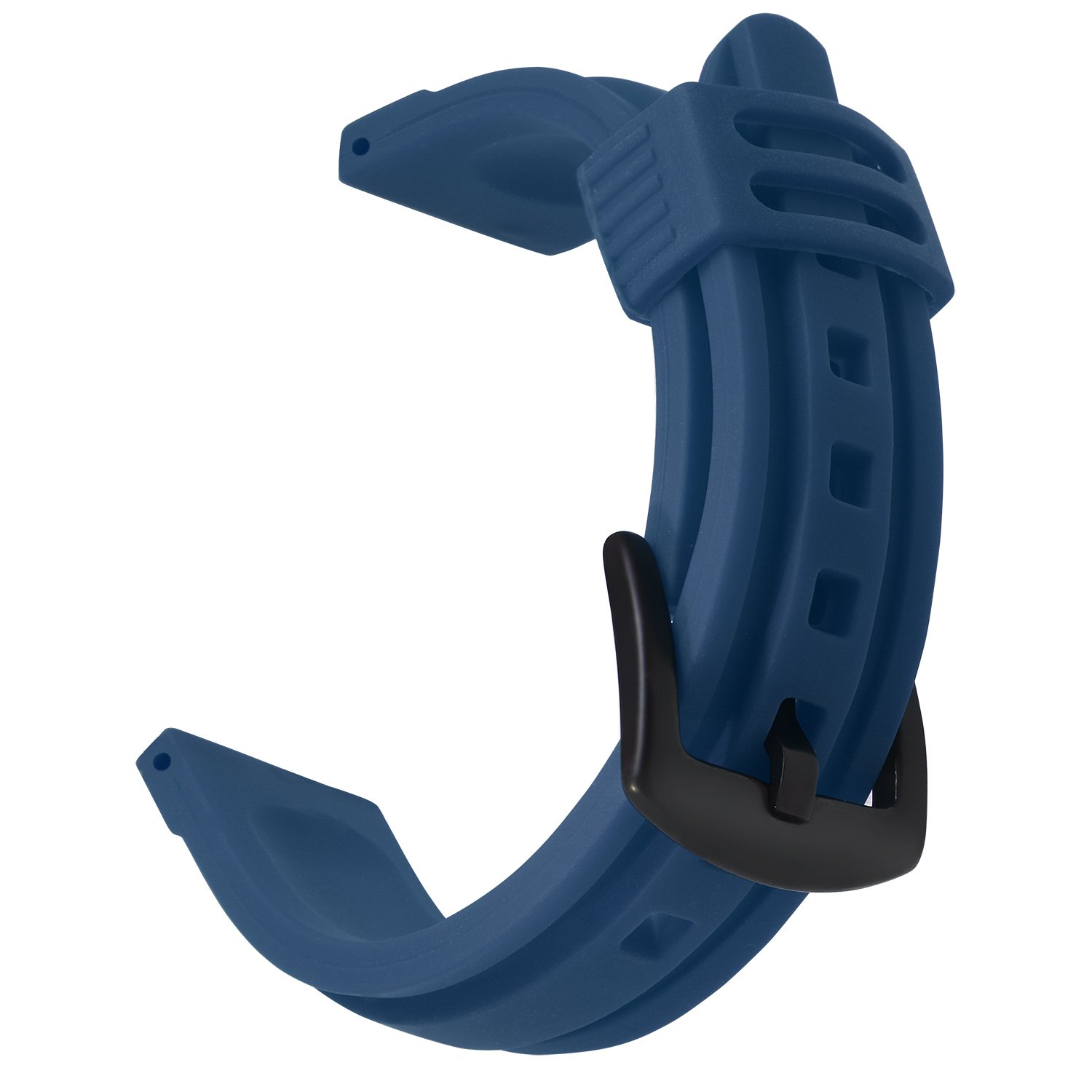 Silicone Watch Strap Replacement Rubber Fabric Watch Band -12 Colors & 4 Sizes - 18mm, 20mm, 22mm, 24mm