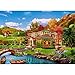 Puzzle de 1000 pièces, puzzle pour adultes, puzzle impossible, jeu de pose coloré, jeu d'adresse pour toute la famille, puzzle pour adultes à partir de 14 ans de maisons de vacances romantiques.