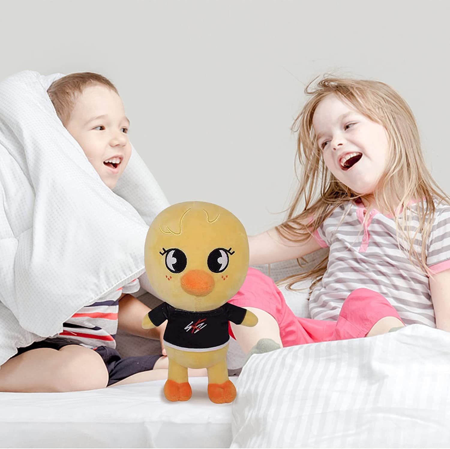 Peluche Skzoo Stray Kids - Bbokari Poulet Jaune Mignon - Peluche Douce 21 Cm - Cadeau Parfait Pour Fans SKZ