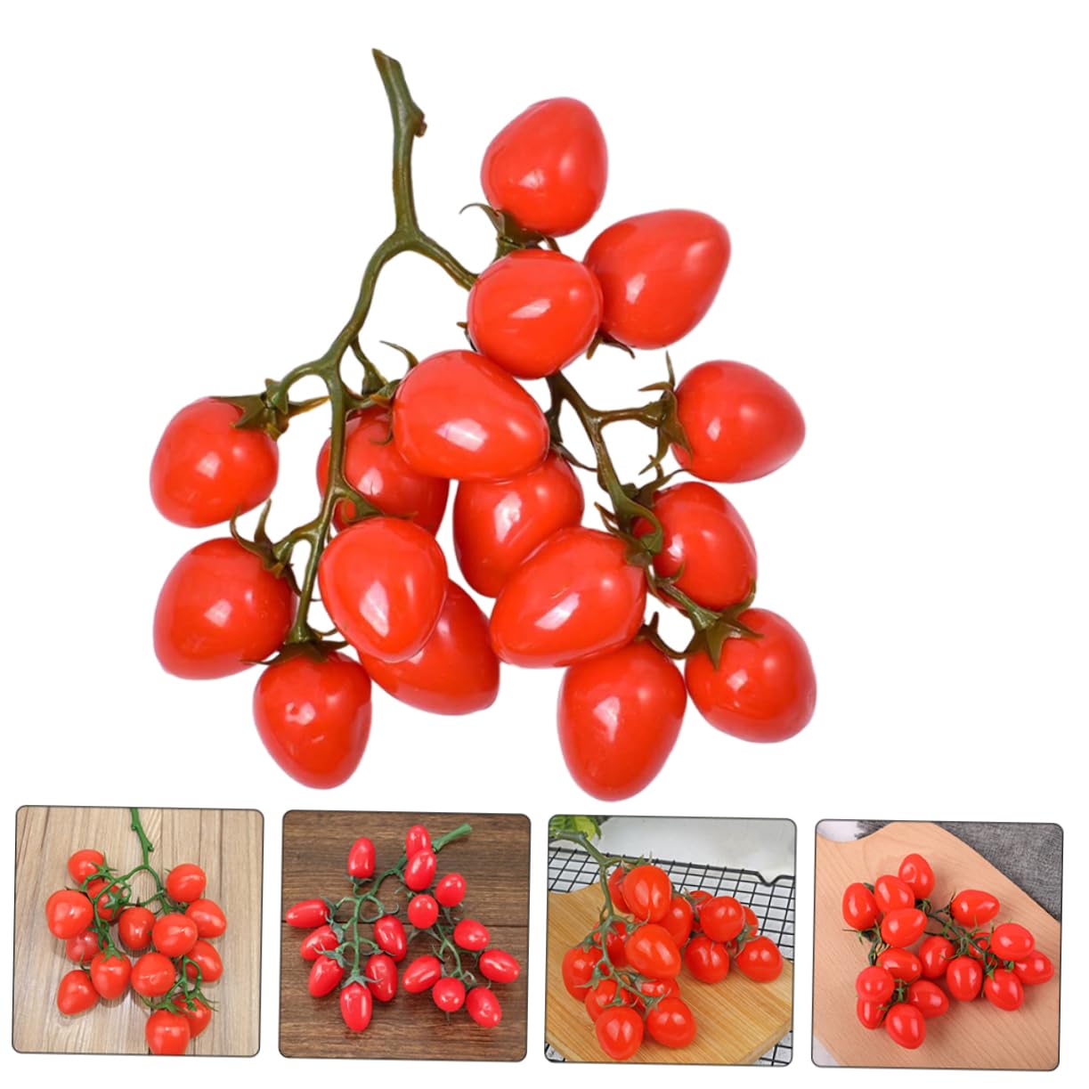 ABOOFAN Lot De 5 Tomates Cerises Artificielles Décoratives pour La Maison