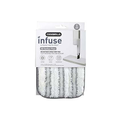 Casabella Infuse Microfiber Spray Mop Replacement Pad