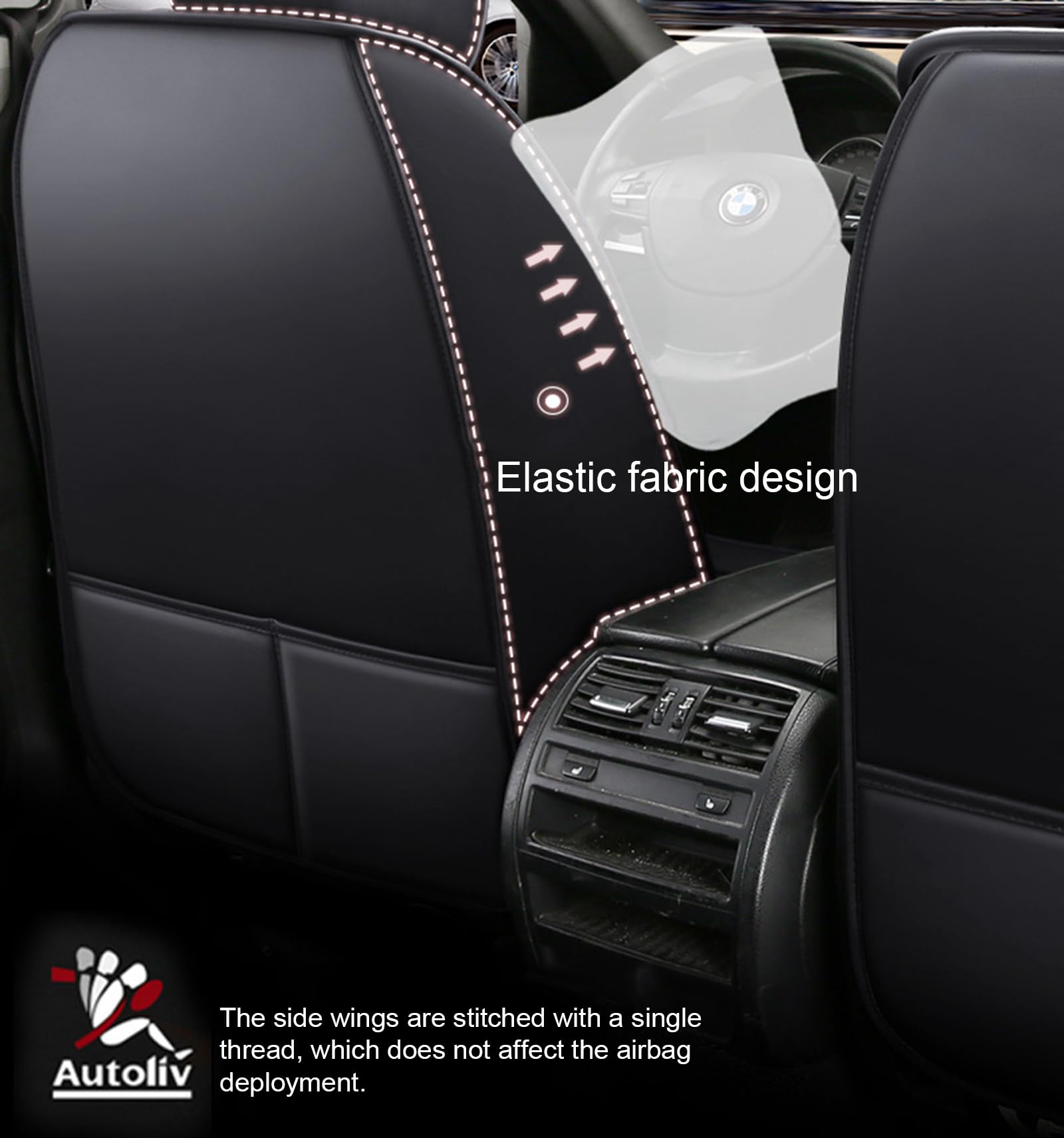 Set completo di coprisedili per auto, coprisedili in pelle a 5 posti per | Sedili anteriori e coprisedili posteriori, protezioni impermeabili per cuscini per seggiolini auto, misura
