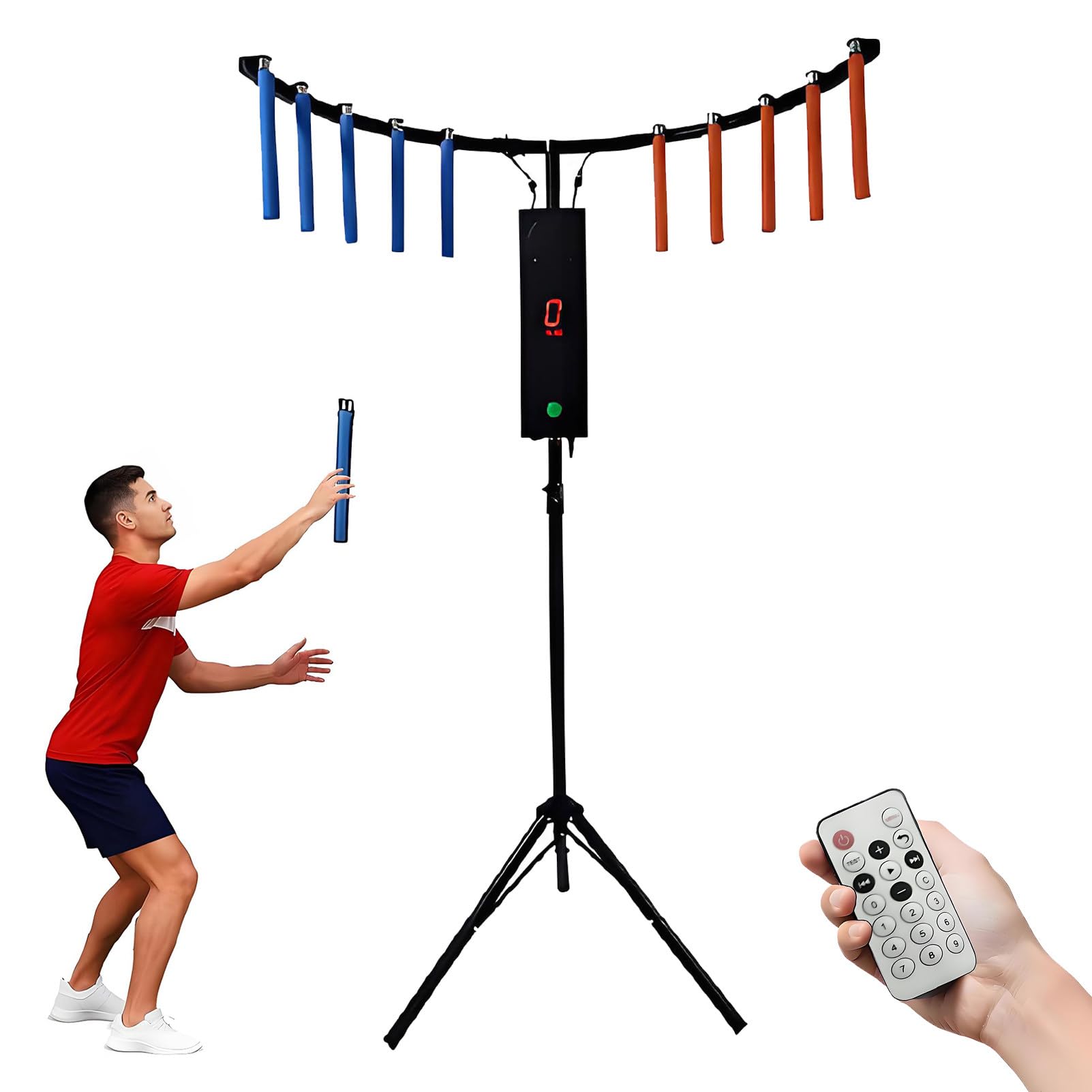 EpyGnom Hand Eye Coordination Catching Stick Game with Extendable tripod, Adjustable Speed Arcade Game Machine, Catching Stick Arcade Game for Rental, Party, Events, Carnivals, Bars Black